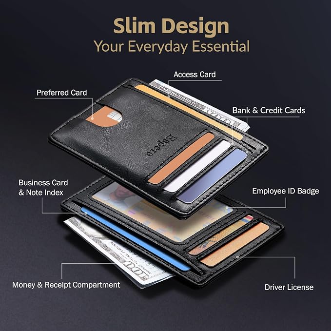 Espera Slim Minimalist Front Pocket Wallet - Image 4