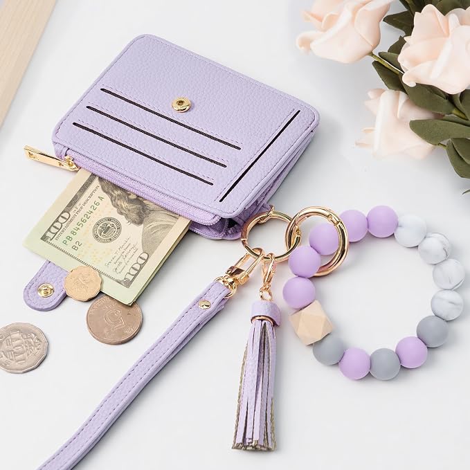 Airkit Wristlet Wallets for Women, Keychain RFID Blocking Credit Card Holder - Image 6