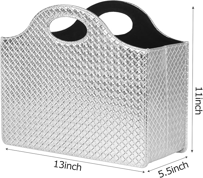 HofferRuffer Magazine Basket Holder, Foldable Magazine Rack, Document File - Image 2