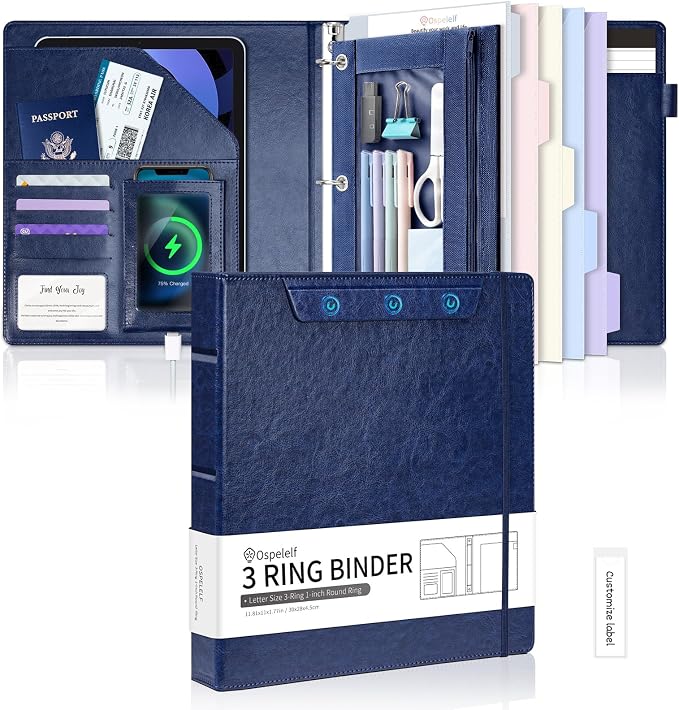 Ospelelf 3 Ring Clipboard Binder by OspelelfOfficeSupplies