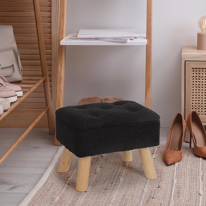 OGEMXU Storage Ottoman, Small Foot Stool Ottoman - Image 7