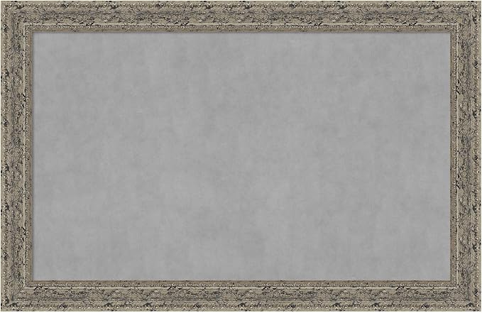 Amanti Art Silver Framed Magnetic Board 29x45 Large Vision Board by AmantiArt