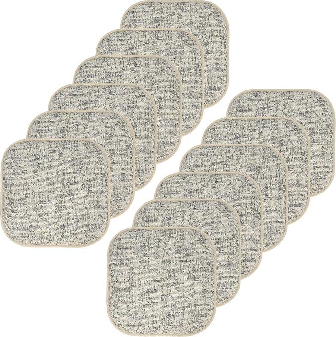Sweet Home Collection Chair Cushion Memory Foam Pads Honeycomb Pattern Slip Non by SweetHomeCollection
