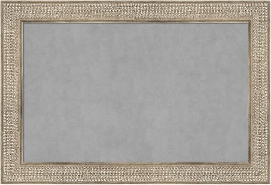 Amanti Art Silver Framed Magnetic Board 26x38 Large Vision Board by AmantiArt