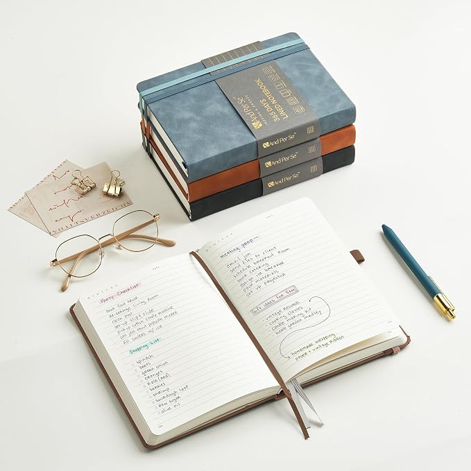 &And Per Se Lined Journal Notebook, 365 Pages, 5.7'' x 8'' 100GSM Thick Paper - Image 5
