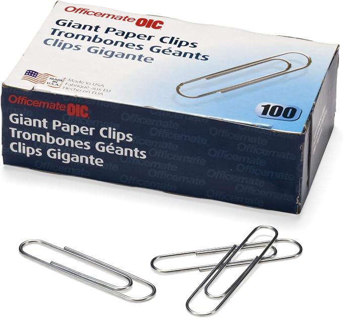 Officemate No.1 Smooth Paper Clips, 600 Clips Total - Image 2