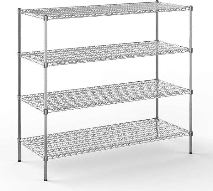 Regal Altair 24" Deep x 60" Wide x 54" Height Wire Shelving Kit | 4-Tier | NSF by Regal+Altair