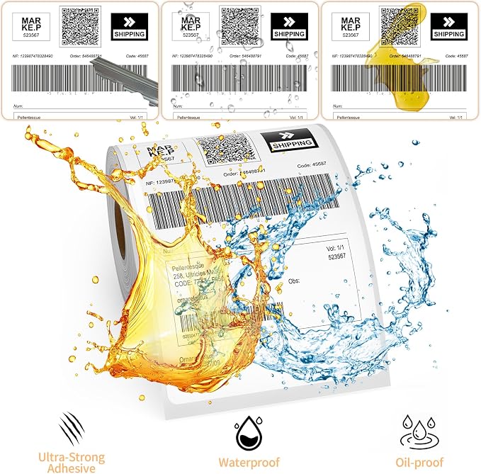 16 Rolls 4" x 6" Direct Thermal Printer Label, 250 Labels/Roll, Total 4000 - Image 5