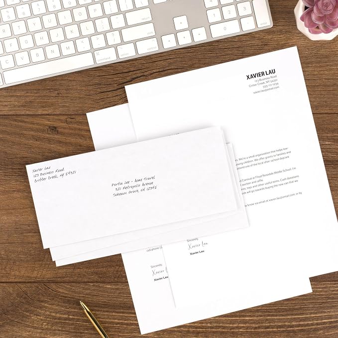 Mead #10 Security Business Envelopes Letter Size 4-1/8" x 9-1/2" – Peel and Seal - Image 4