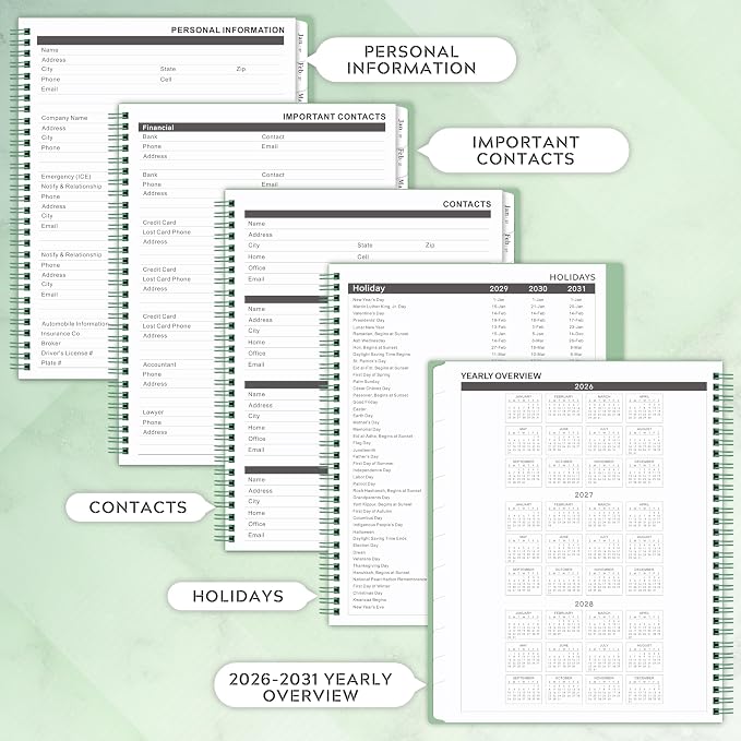 2026-2031 Monthly Planner/Monthly Calendar - Image 4