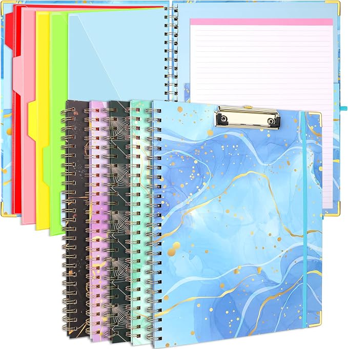 Foldable Spiral Clipboard Folio by SFLHHDM