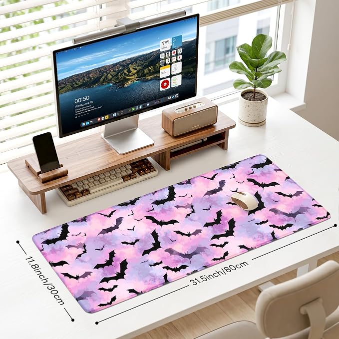 Desk Mat, Big Desk Pad, 31.5x11.8 Inches Extended Big Gaming Mouse Pad - Image 3