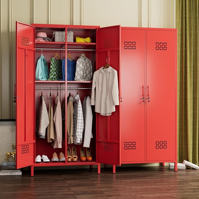 SUPEER 2 Doors Metal Storage Locker - Image 8