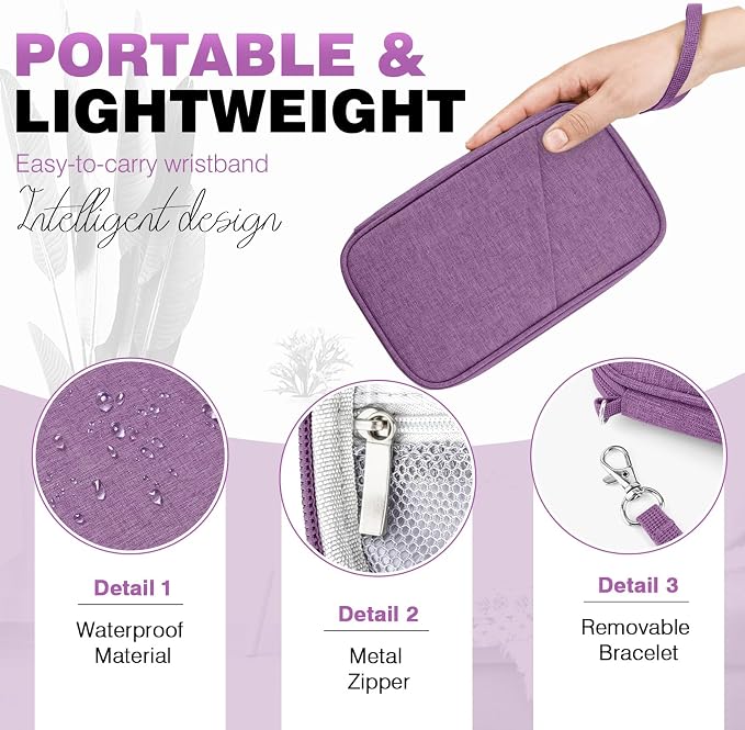 Passport Holder Family RFID Travel Document Organizer - Image 4