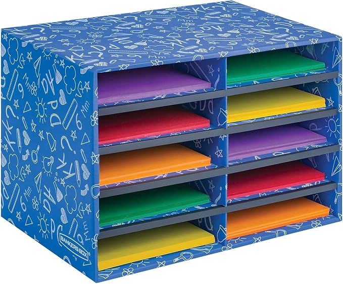 Bankers Box Classroom Collection 10-Compartment Mail Sorters, 19.5" x 12.375" - Image 3