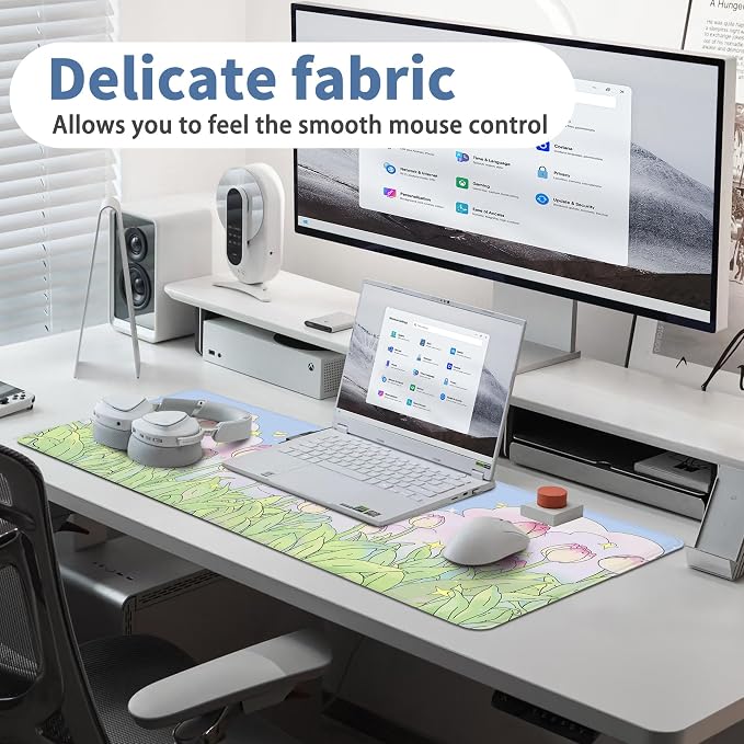 Kawaii Flower Mouse Pad Large Desk Mat Extended Keyboard Mouse Pad Cute XL - Image 5