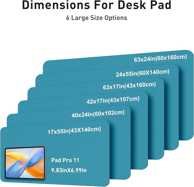 Aothia Faux Leather Desk Mat - Image 5