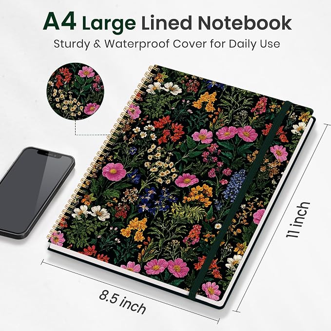 Taja Large Spiral Lined Journal - Image 5