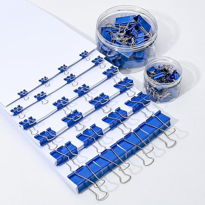 Temiary 12 Pcs Binder Clips, 2 Inch Large Metal Binder Paper Clip - Image 5