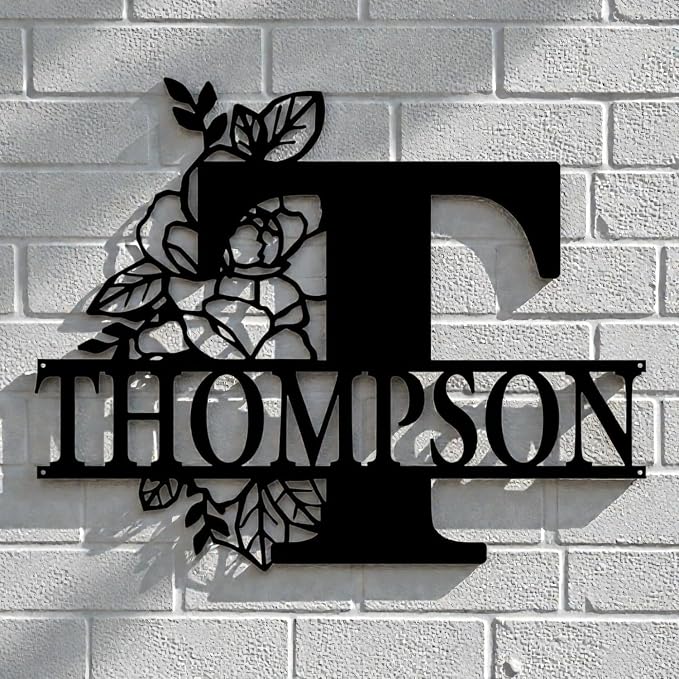 Custom Metal Signs | Personalized Monogram Name Sign | Outdoor Wall Art - Image 7