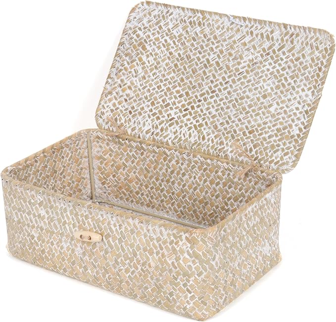 FEIALNDUO Wicker Shelf Baskets by FEILANDUO