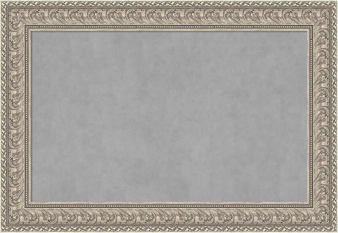 Amanti Art Silver Framed Magnetic Board 27x39 Large Vision Board by AmantiArt