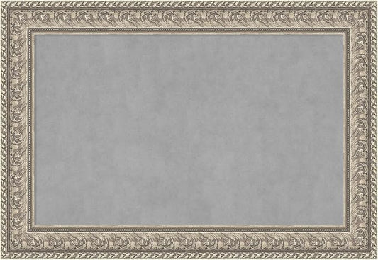 Amanti Art Silver Framed Magnetic Board 27x39 Large Vision Board by AmantiArt