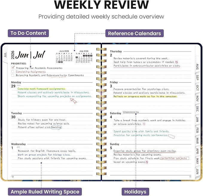Planner 2026-2027, Monthly and Weekly Academic Planner July 2026 - Image 3