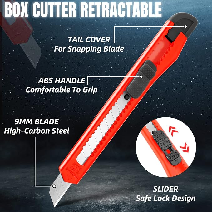 TIFICAL 18 Pack Box Cutter, Utility Knife - Image 5