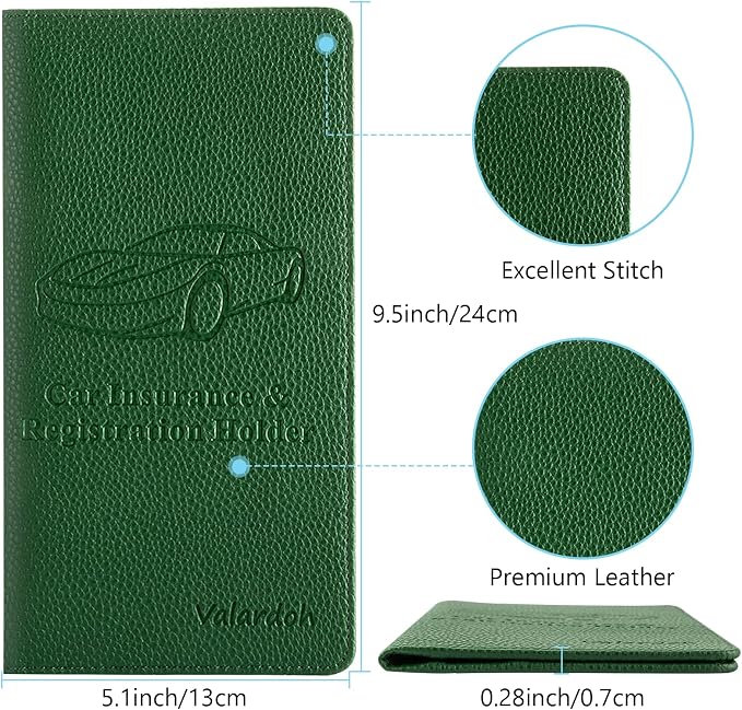 Valardoh Premium Car Registration and Insurance Card Holder, Car Document Holder - Image 4