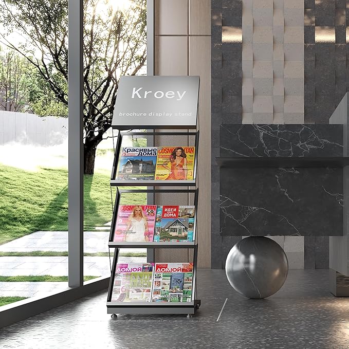 foldable brochure display stand,magazine holder for exhibition and trade show,Office magazine rack-DeskLoop Office