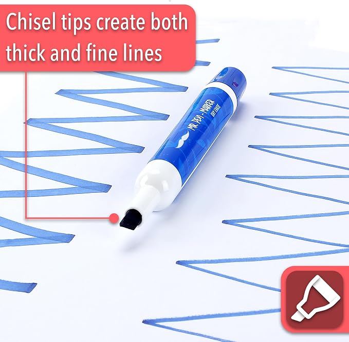 Mr. Pen- Dry Erase Markers, 10 Pack, Low Odor Ink | Chisel Tip, Back to School - Image 3