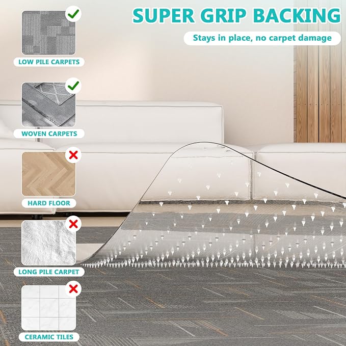 Office Chair Mat for Low Pile Carpet - Image 4