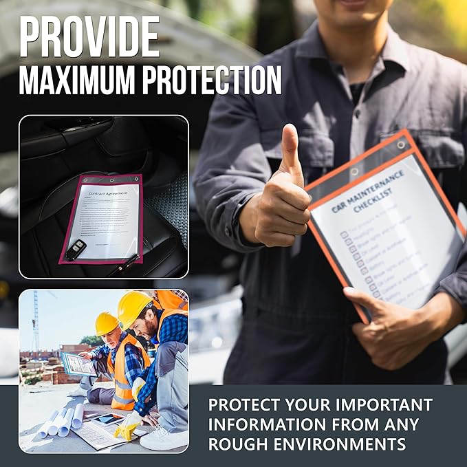 35 Pack Job Ticket Holders 9x12 inch - Image 6
