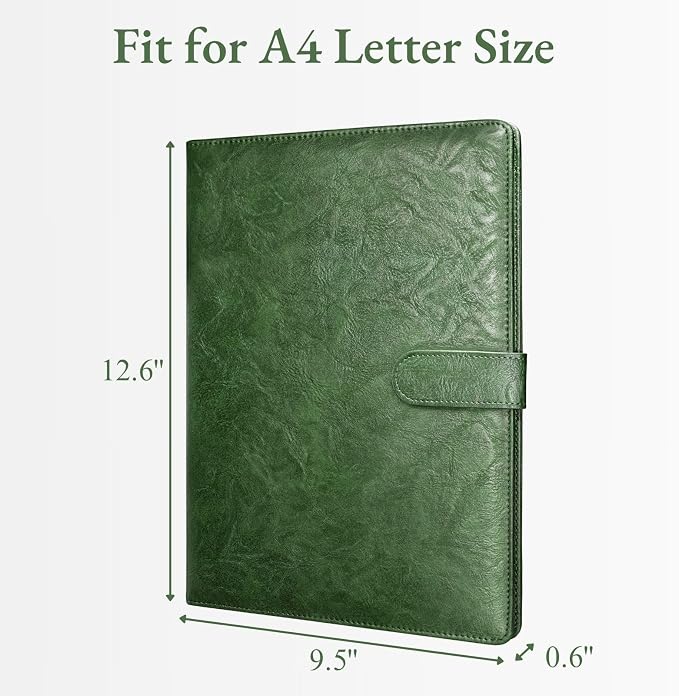Mymazn Padfolio, Portfolio Folder, Legal Pad Holder, Resume Folder | Faux - Image 3