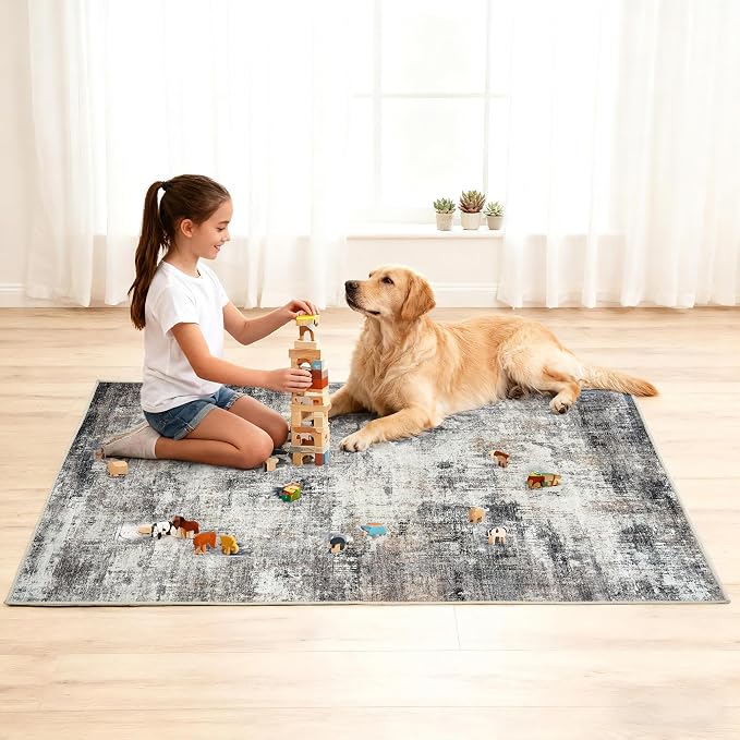 Office Chair Mat for Hardwood Tile Floor, Machine Washable Office Area Carpet - Image 8