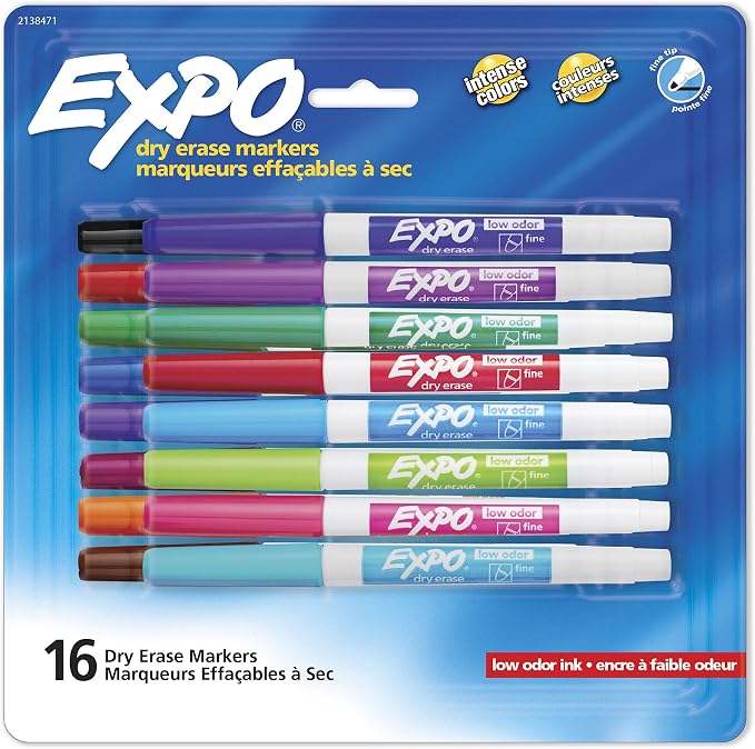 EXPO Dry Erase Markers, Fine Tip - Image 2