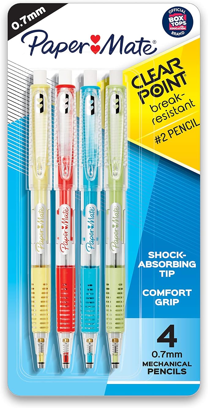 Paper Mate Clearpoint Mechanical Pencils, 0.7mm Break-Resistant HB #2 Lead by Unknown