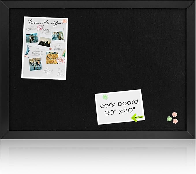 Black Cork Board Bulletin Board by Justdowhatyouwanttodo