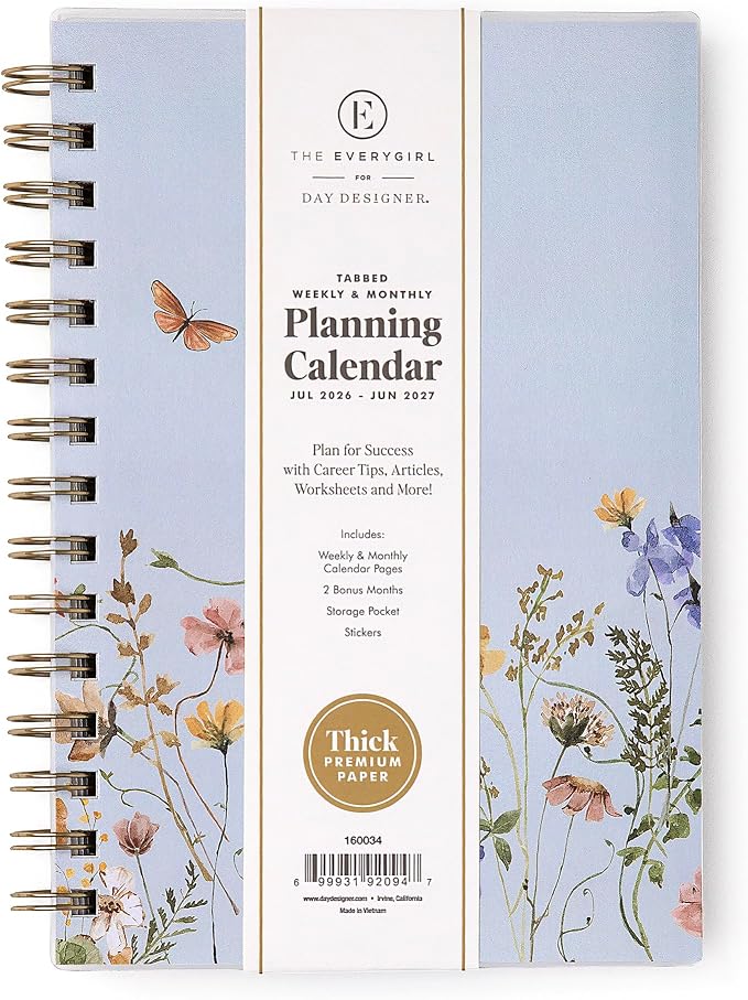 Blue Sky The Everygirl 2026-2027 Weekly and Monthly Academic Year Planner by BlueSky