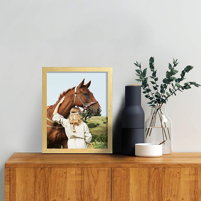 ELSKER&HOME 8x10 Picture Frame Gold Set of 6 Glass | Multi Photo Frames Collage - Image 2