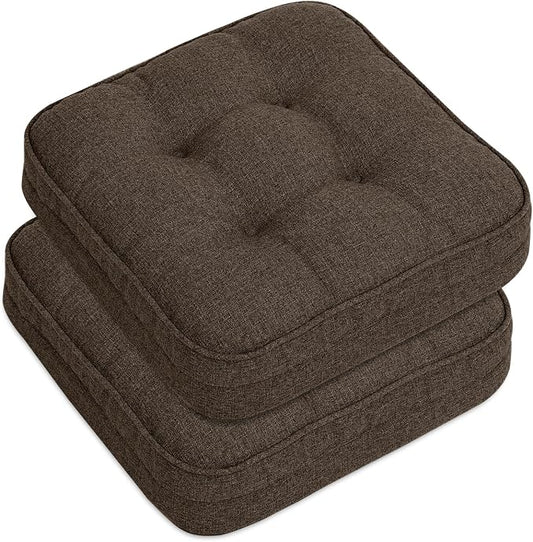 GOFORIT Chair Cushions Set of 2, Tufted Shredded Memory Foam Chair Pads by Unknown
