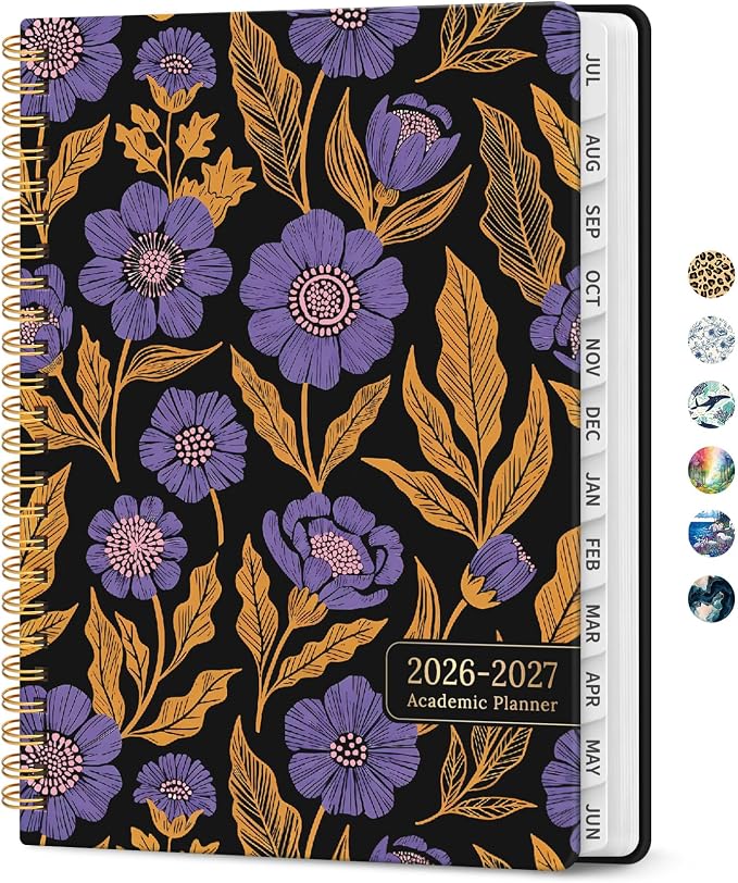 Planner 2026-2027, Academic Year Monthly and Weekly Calendar Planner, Jul 2026 by Taja