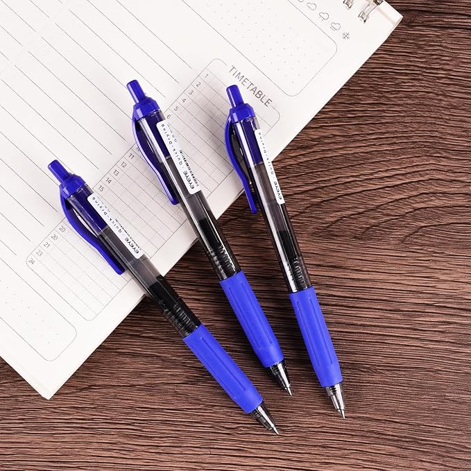 EYEYE G-103 0.5mm Gel Pens, 5 Black 5 Blue, Extra Fine Point Pen | Retractable - Image 5