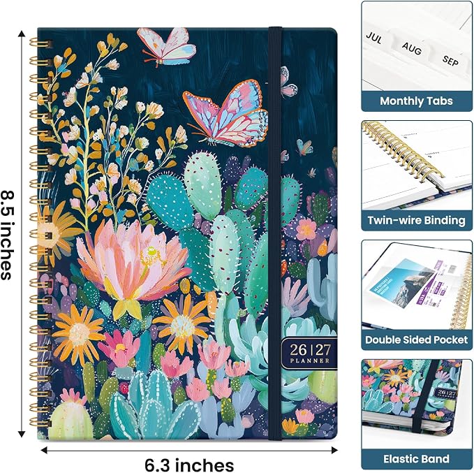 Planner 2026-2027, Academic Year Monthly and Weekly Calendar Planner, Jul 2026 - Image 4