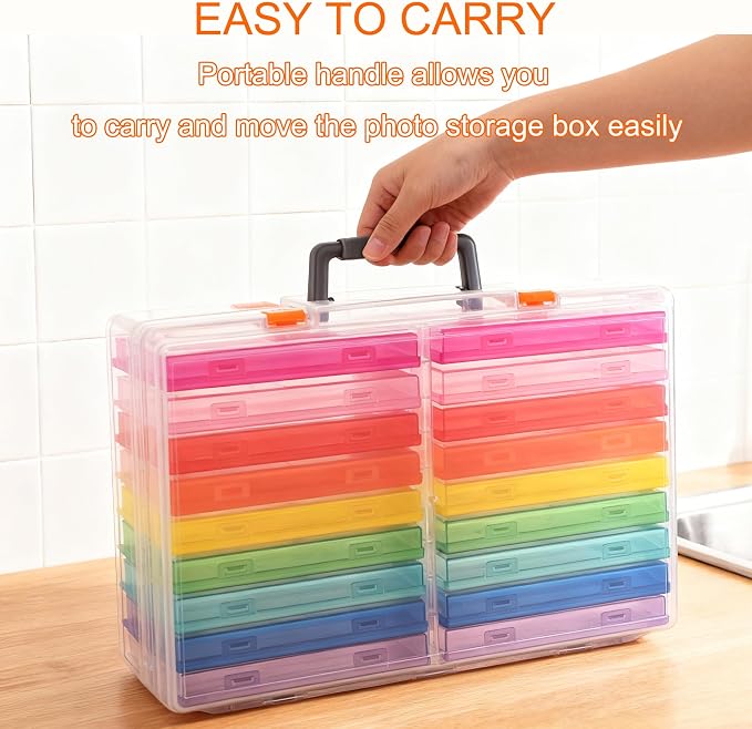 Photo Storage Box 5 x 7 Inches, 18 Inner Extra Large Photo Boxes - Image 5
