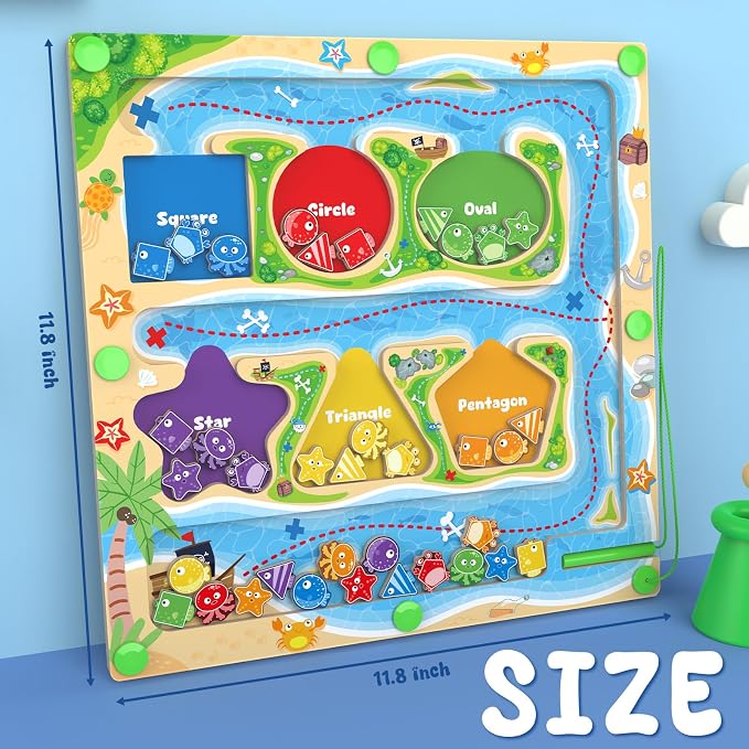 MTYOKILN Magnetic Color & Shape Maze - Image 6