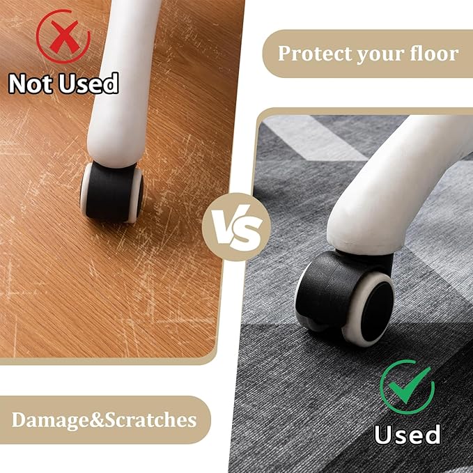 Office Chair Mat for Hardwood Floor, Machine Wash - Image 4