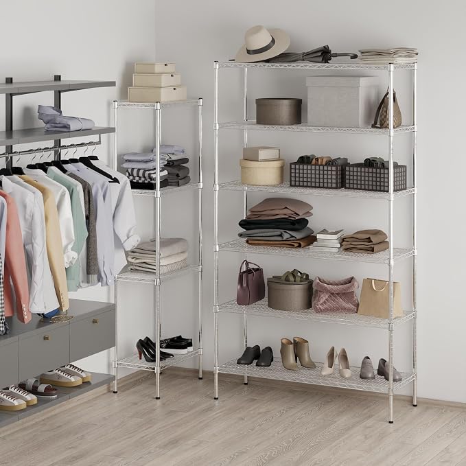 Regal Altair 18" Deep x 48" Wide x 86" Height Wire Shelving Kit | 6-Tier | NSF - Image 2
