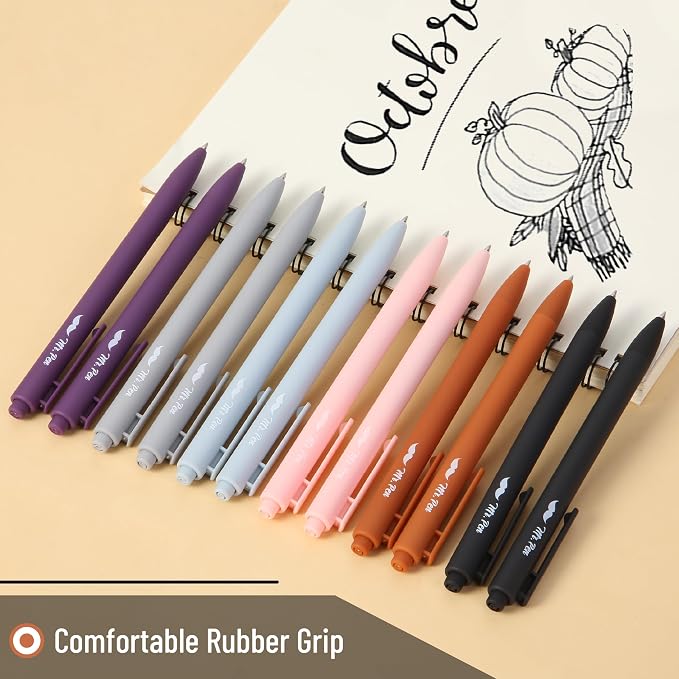 Mr. Pen- Retractable Gel Pens, 12 Pack, Earthly Neutrals Barrel | Fine Point - Image 4